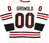 Christmas Vacation Chevy Chase Autographed White Jersey JSA Stock #230658