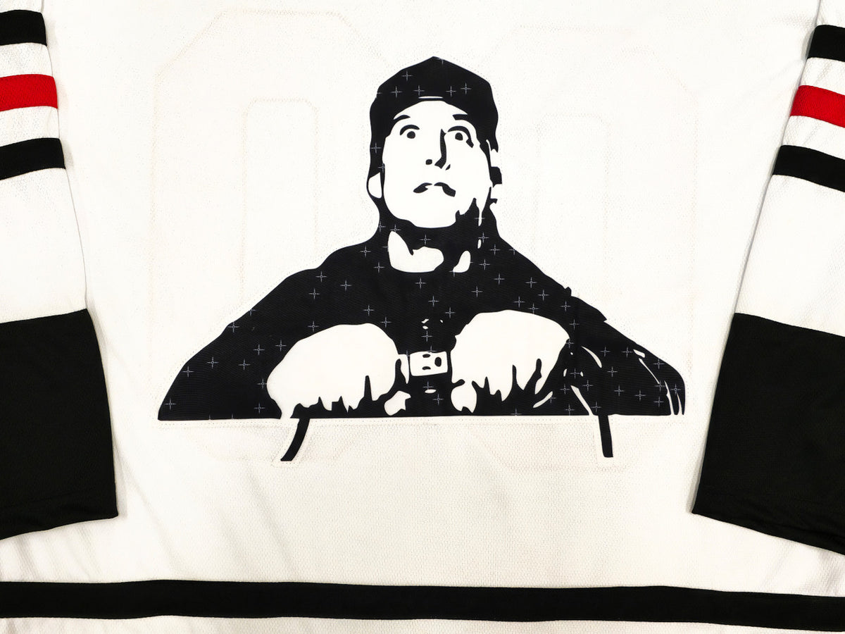Christmas Vacation Chevy Chase Autographed White Jersey JSA Stock #230658