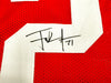 San Francisco 49ers Frank Gore Autographed Red Jersey Beckett BAS Witness Stock #231918