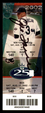 Joe Torre Autographed August 17th, 2001 New York Yankees 2.5x6 Ticket Stub vs. Seattle Mariners Beckett BAS QR #BS31939