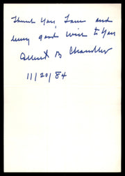 AB A.B. Happy Chandler Autographed Cut Signatures (4 Count Lot) Commissioner SKU #248661