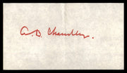 AB A.B. Happy Chandler Autographed Cut Signatures (4 Count Lot) Commissioner SKU #248661