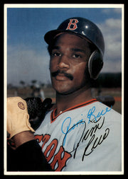 Jim Rice Autographed 1980 Topps Super Card #5 Boston Red Sox SKU #248663