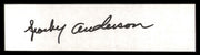Sparky Anderson Autographed 2x8 Cut Signature Cincinnati Reds SKU #248666