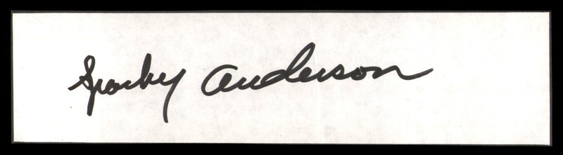 Sparky Anderson Autographed 2x8 Cut Signature Cincinnati Reds SKU #248666