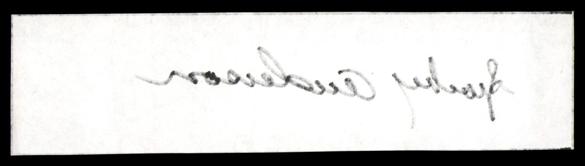 Sparky Anderson Autographed 2x8 Cut Signature Cincinnati Reds SKU #248666