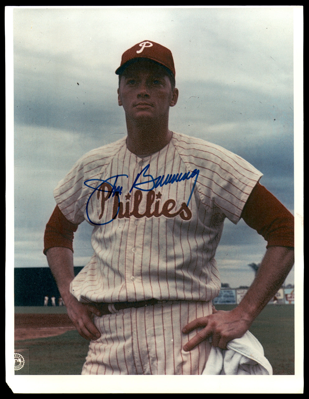 Jim Bunning Autographed 8.5x11 Photo Philadelphia Phillies SKU #248674
