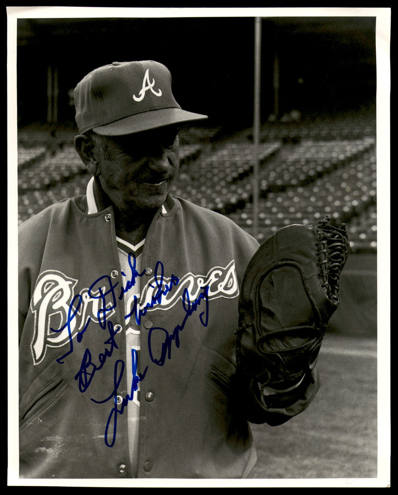 Luke Appling Autographed 8x10 Photo Atlanta Braves "To Dick" SKU #248679