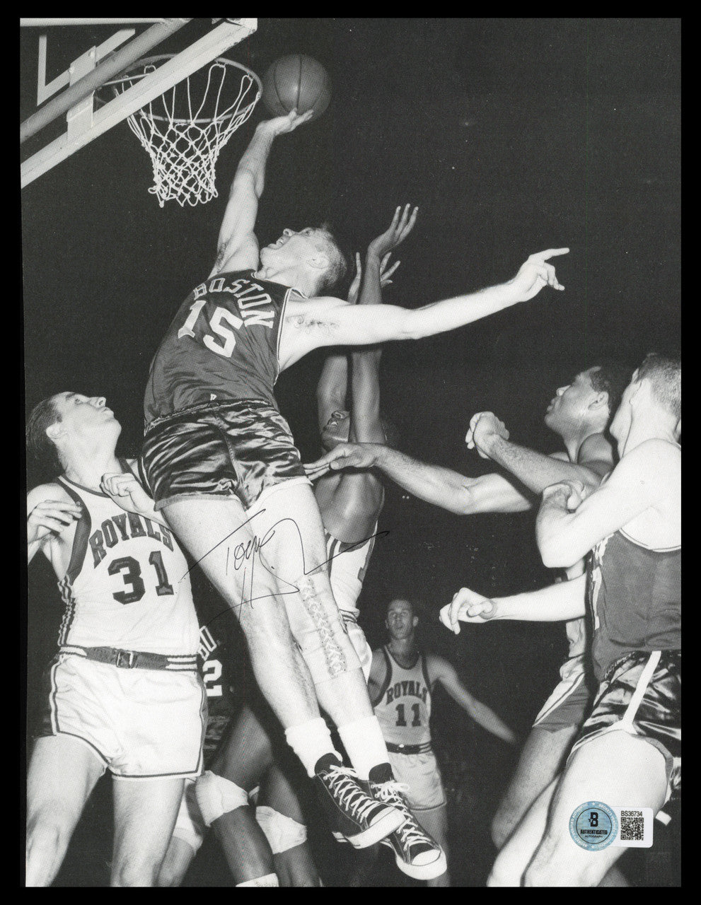 Tommy Heinsohn Autographed 8x11 Magazine Page Photo Boston Celtics Beckett BAS QR #BS36734