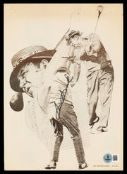Sam Snead Autographed 8x11 Magazine Page Photo Beckett BAS QR #BS36780