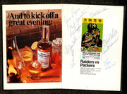 1968 Green Bay Packers Autographed Super Bowl II Program With 21 Signatures Including Bart Starr & Henry Jordan Beckett BAS #AE16479