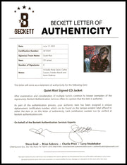 Quiet Riot Autographed Metal Health CD Cover With 4 Signatures Including Kevin DuBrow Beckett BAS #AE16581