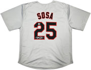 Chicago White Sox Sammy Sosa Autographed Gray Jersey Beckett BAS Witness Stock #245741