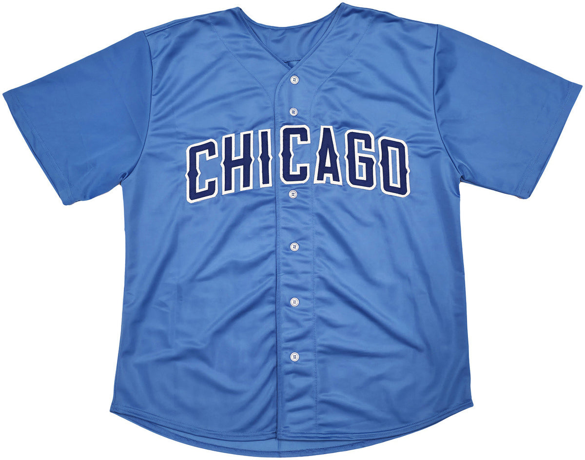 Chicago Cubs Sammy Sosa Autographed Blue Jersey Beckett BAS Witness Stock #245742