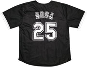 Chicago White Sox Sammy Sosa Autographed Black Jersey Beckett BAS Witness Stock #245740