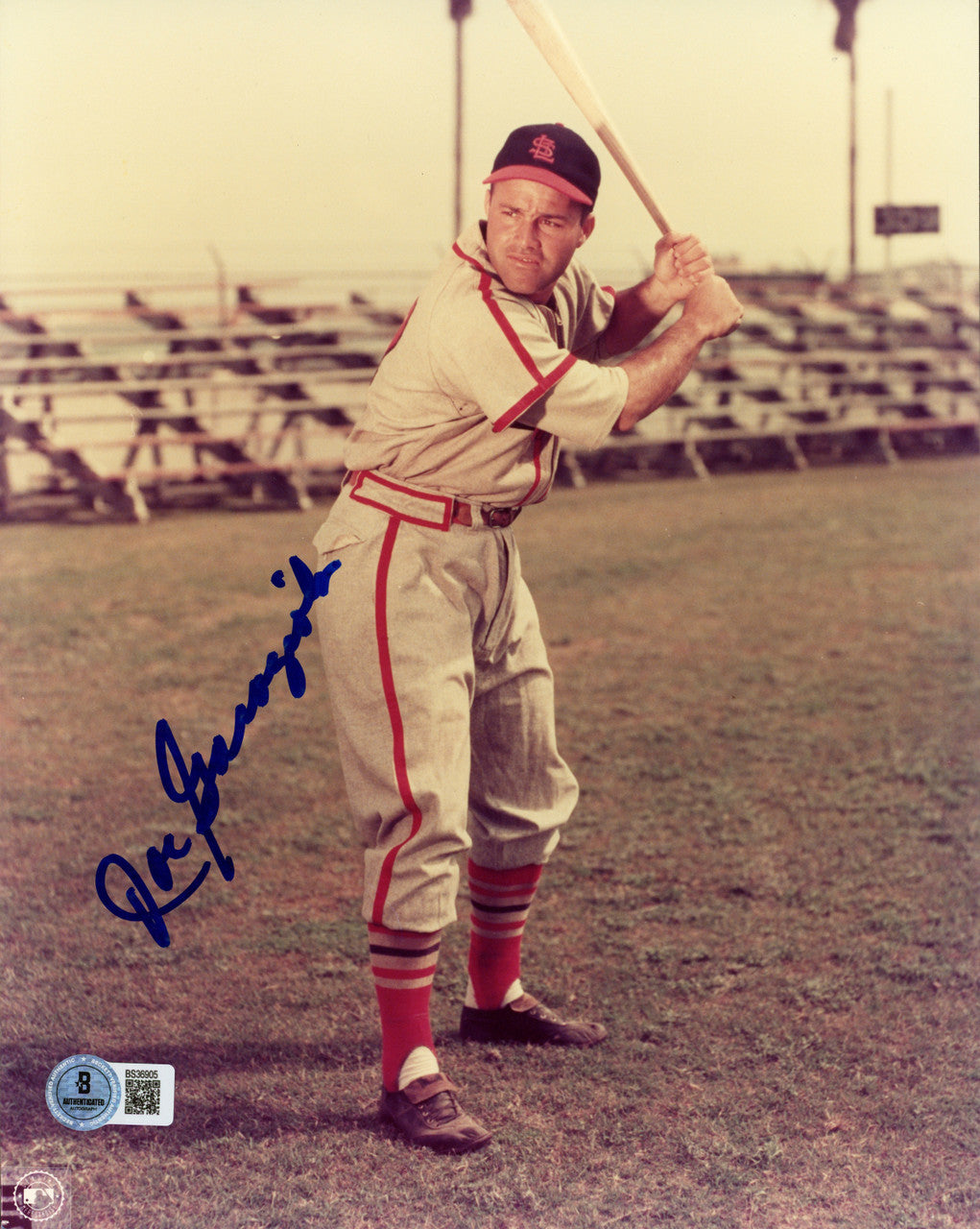 Joe Garagiola Autographed 8x10 Photo St. Louis Cardinals Beckett BAS QR Stock #247910