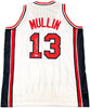 Team USA Chris Mullin Autographed White Jersey Beckett BAS Witness Stock #232595