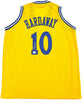 Golden State Warriors Tim Hardaway Autographed Yellow Jersey Beckett BAS Witness Stock #232600