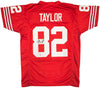 San Francisco 49ers John Taylor Autographed Red Jersey Beckett BAS Witness Stock #232607