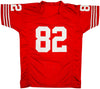 San Francisco 49ers John Taylor Autographed Red Jersey Beckett BAS Witness Stock #232607