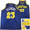Golden State Warriors Mitch Richmond Autographed Blue Jersey Beckett BAS Witness Stock #232587
