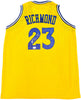 Golden State Warriors Mitch Richmond Autographed Yellow Jersey Beckett BAS Witness Stock #232589