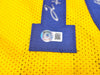 Golden State Warriors Tim Hardaway Autographed Yellow Jersey "HOF 2022" Beckett BAS Witness Stock #232601