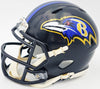 Justin Tucker Autographed Baltimore Ravens Black Speed Mini Helmet JSA Stock #232734