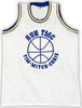 Golden State Warriors Chris Mullin, Tim Hardaway & Mitch Richmond Autographed White Jersey Run TMC "HOF" Beckett BAS Witness Stock #216816