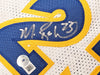 Golden State Warriors Chris Mullin, Tim Hardaway & Mitch Richmond Autographed White Jersey Run TMC Beckett BAS Witness Stock #216817
