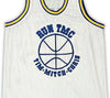Golden State Warriors Chris Mullin, Tim Hardaway & Mitch Richmond Autographed White Jersey Run TMC Beckett BAS Witness Stock #216817