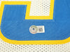 Los Angeles Chargers Kenneth Murray Jr. Autographed White Jersey Beckett BAS Witness Stock #215957
