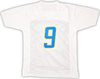 Los Angeles Chargers Kenneth Murray Jr. Autographed White Jersey Beckett BAS Witness Stock #215957