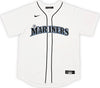 Seattle Mariners Julio Rodriguez Autographed White Nike Jersey Size L "2022 AL ROY" Fanatics Holo Stock #216020