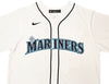 Seattle Mariners Julio Rodriguez Autographed White Nike Jersey Size L "2022 AL ROY" Fanatics Holo Stock #216020