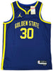 Golden State Warriors Stephen Curry Autographed Blue Jordan Statement Edition Jersey Size 48 Beckett BAS QR Stock #216024
