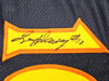 Golden State Warriors Chris Mullin, Tim Hardaway & Mitch Richmond Autographed Dark Blue Jersey Run TMC "HOF" Beckett BAS Witness Stock #216820