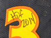 Golden State Warriors Chris Mullin, Tim Hardaway & Mitch Richmond Autographed Dark Blue Jersey Run TMC "HOF" Beckett BAS Witness Stock #216820