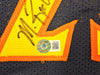 Golden State Warriors Chris Mullin, Tim Hardaway & Mitch Richmond Autographed Dark Blue Jersey Run TMC "HOF" Beckett BAS Witness Stock #216820