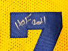 Golden State Warriors Chris Mullin, Tim Hardaway & Mitch Richmond Autographed Yellow Jersey Run TMC "HOF" Beckett BAS Witness Stock #216822