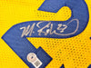 Golden State Warriors Chris Mullin, Tim Hardaway & Mitch Richmond Autographed Yellow Jersey Run TMC "HOF" Beckett BAS Witness Stock #216822