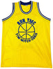 Golden State Warriors Chris Mullin, Tim Hardaway & Mitch Richmond Autographed Yellow Jersey Run TMC Beckett BAS Witness Stock #216823