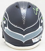 Chris Carson Autographed Seattle Seahawks Blue Speed Mini Helmet Fanatics Holo Stock #216813