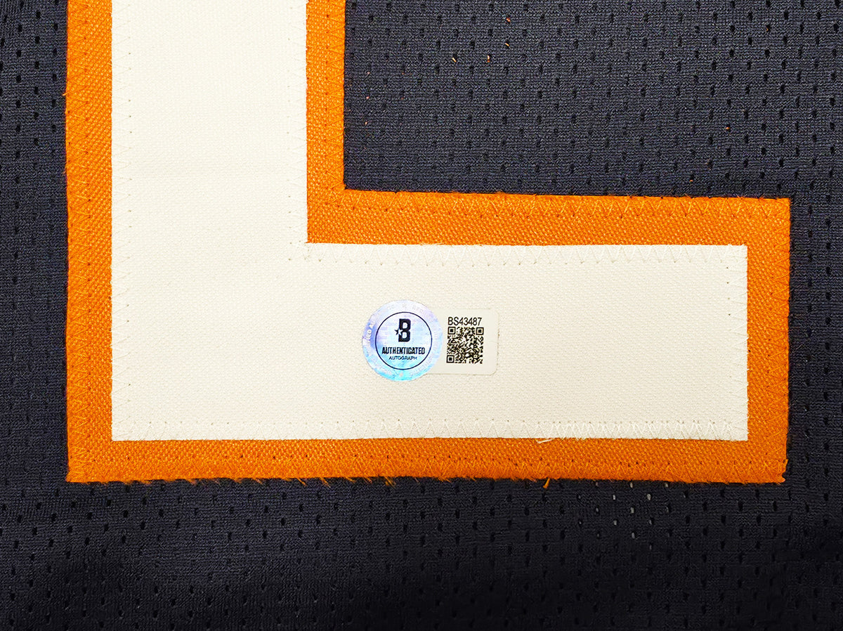 Chicago Bears Devin Hester Autographed Blue Jersey Beckett BAS QR Stock #248798