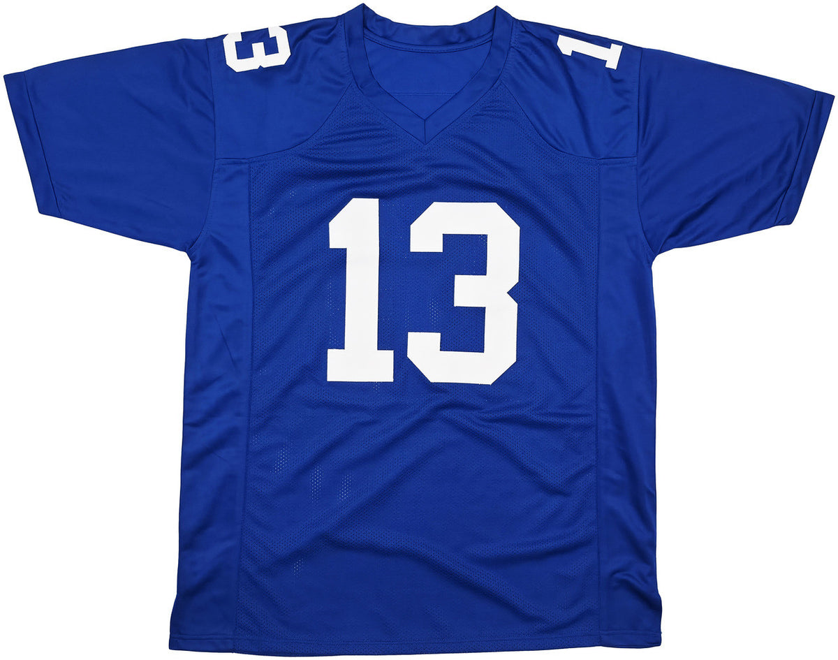New York Giants Odell Beckham Jr. Autographed Blue Jersey Beckett BAS Witness Stock #246196