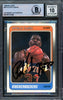 Patrick Ewing Autographed 1988-89 Fleer Card #80 New York Knicks Auto Grade Gem Mint 10 Beckett BAS #15772196
