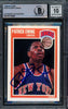 Patrick Ewing Autographed 1989-90 Fleer Card #100 New York Knicks Auto Grade Gem Mint 10 Beckett BAS #15772299