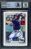 Wander Franco Autographed 2020 Bowman Rookie Card #BP1 Tampa Bay Rays Auto Grade Gem Mint 10 Beckett BAS #15772325