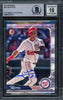 Juan Soto Autographed 2019 Bowman Card #92 New York Mets Auto Grade Gem Mint 10 Beckett BAS #15773771