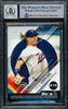 Juan Soto Autographed 2019 Topps Stickers Card #215 New York Mets Auto Grade Gem Mint 10 Beckett BAS #15773804